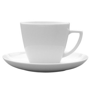 LUBIANA BEATA Filiżanka Ze Spodkiem Zestaw Do Kawy Herbaty 350 ml 17,5 cm