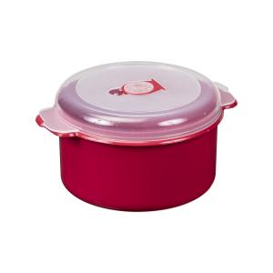 Pojemnik do mikrofalówki 2 L Micro Czerwony Plast Team