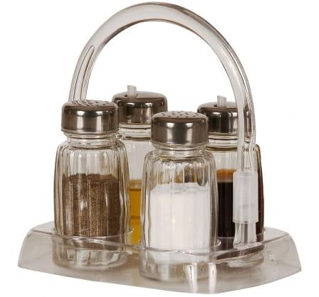 Przyprawnik komplet 4-elementowy CHROM/PLASTIK