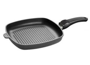 Patelnia grillowa tytanowa kwadrat 28cm/28cm/4cm - SKK
