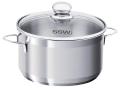 SSW Garnek nierdzewny z pokrywką CITY 20 cm/3,6 l