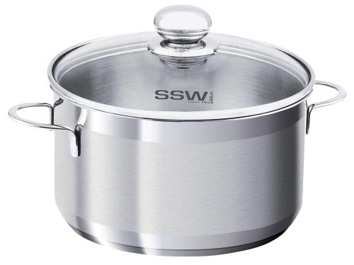 SSW Garnek nierdzewny z pokrywką CITY 20 cm/3,6 l