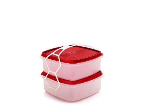 TRAGAR Menażka plastikowa podwójna KWADRAT 0901