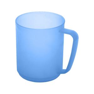Kubek plastikowy nietłukący z uchwytem Niebieski PLAST TEAM 