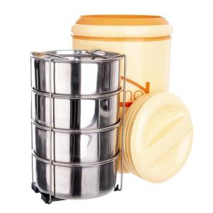 Termos obiadowy menażka na żywność stalowa 4x0,8L