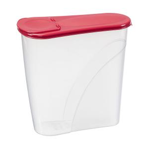 Pojemnik z dozownikiem na płatki i art. sypkie Czerwony Plast Team