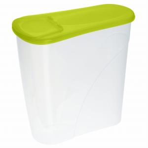 Pojemnik z dozownikiem na płatki i art. sypkie Limonka Plast Team