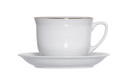 Kubek ze spodkiem Wiedeń złota linia Lubiana 300 ml/16 cm