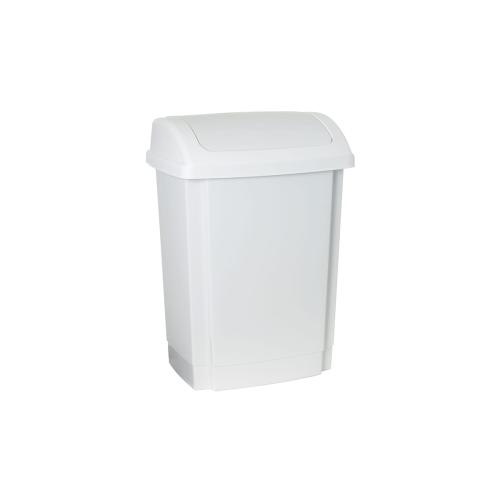 Kosz 10 L Swing Biały PLAST TEAM