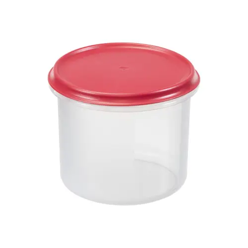 Pojemnik na żywność 2 L Okrągły Margerit Czerwony PLAST TEAM