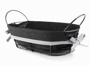 Koszyk na chleb Czarny Metalowy Mondex