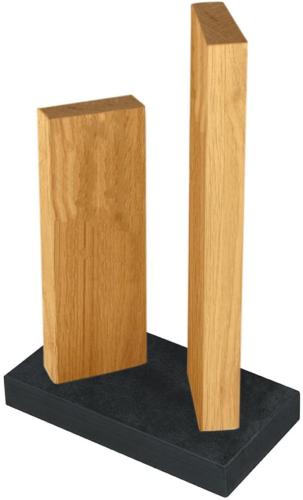 Magnetyczny stojak na 4 noże dąb + granit - KAI