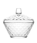 LAV ARTEMIS Cukiernica Szklana Z Pokrywką Kryształowa Na Cukier 330 ml