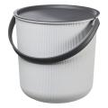 Wiadro z pokrywką 53 l Szaro-Czarne Akita Plast Team