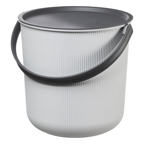 Wiadro z pokrywką 53 l Szaro-Czarne Akita Plast Team