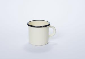 Kubek emaliowany kremowy 9 cm Elo Pol