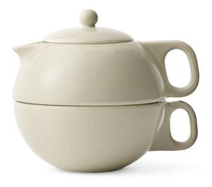 Filiżanka i dzbanek z zaparzaczem do herbaty Jaimi beżowy Viva Scandinavia