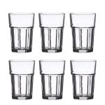 LAV ARAS Zestaw 6 Szklanek Do Napojów Wody Soków Komplet SZKLANKI 365 ml