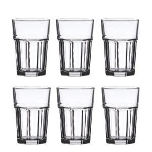 LAV ARAS Zestaw 6 Szklanek Do Napojów Wody Soków Komplet SZKLANKI 365 ml