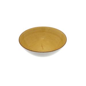 LUBIANA BOSS Talerz Obiadowy Głęboki Do Zupy 1 Szt. 18cm Kolory Ziemi Żółty