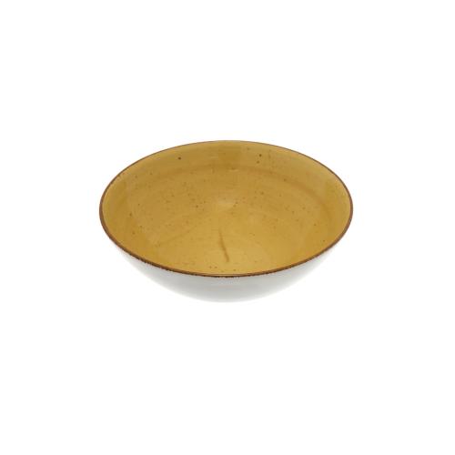 Talerz głęboki 18 cm Kolory ziemi Żółty Lubiana