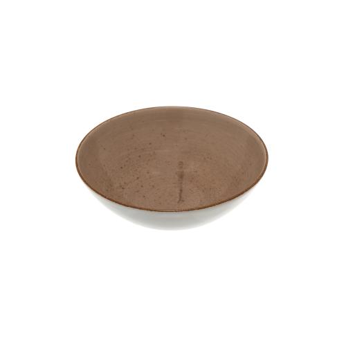 Talerz głęboki 18 cm Kolory ziemi Beżowy Lubiana