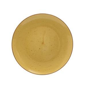 LUBIANA BOSS Talerz Obiadowy Płytki 1 Szt. Kolory Ziemi Żółty 27 cm