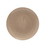 LUBIANA Talerz Płytki Obiadowy Porcelanowy brązowy KOLORY ZIEMI 27 cm