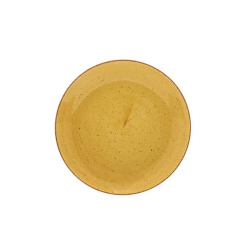 Talerz deserowy 20,5 cm Kolory ziemi Żółty Lubiana
