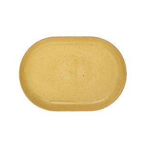LUBIANA BOSS Półmisek Owalny Na Przekąski 33 cm KOLORY ZIEMI ŻÓŁTY