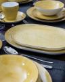 Półmisek owalny 33 cm Kolory ziemi Żółty Lubiana