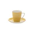 Filiżanka ze spodkiem 200 ml/14 cm Kolory ziemi Żółty Lubiana