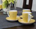 Filiżanka ze spodkiem 200 ml/14 cm Kolory ziemi Żółty Lubiana