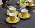 Filiżanka ze spodkiem 350 ml/17,5 cm Kolory ziemi Żółty Lubiana