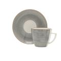 Filiżanka ze spodkiem 350 ml/17,5 cm Kolory ziemi Siwy Lubiana
