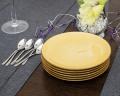 Talerz deserowy 20,5 cm Kolory ziemi Żółty Lubiana