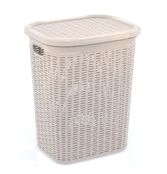 Kosz na pranie Rattan 50 l Kremowy Ucsan