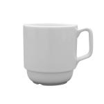 LUBIANA ROBERT Kubek Do Kawy Herbaty Porcelanowy Biały Ceramiczny 280 ml