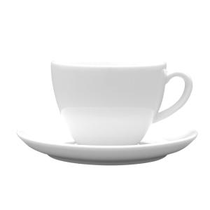 LUBIANA NANA Filiżanka Ze Spodkiem Do Kawy Espresso Biała 100 ml 12 cm