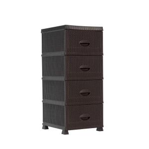 Komoda-regał 4 szuflady Brąz