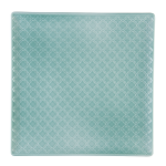 LUBIANA MARRAKESZ Talerz Deserowy Płytki 1 Szt. 17 cm Porcelanowy Turkusowy