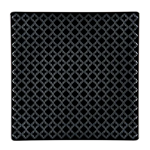 Talerz płytki 20,5 cm Marrakesz K80E Czarny Lubiana