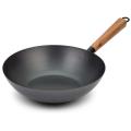 Patelnia Wok kantoński 28 cm Stal węglowa Nava