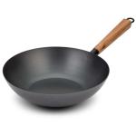 Patelnia Wok kantoński Stal węglowa Nava 28 cm