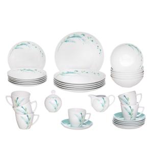 Serwis obiadowo-kawowy Boss/Beata/Dorota Aqua Flow 6 osób/32 el Lubiana