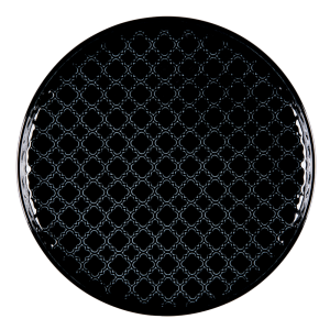 Talerz deserowy Marrakesz Czarny Lubiana 20 cm