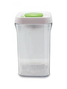 Pojemnik próżniowy z pompką PUMP FRESH 1 l wysoki zielono-biały Grunwerg