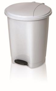 Kosz na świeci z pedałem i wiadrem 28 l Biały Ucsan