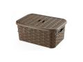 Koszyk Rattan z zamknięciem 6 l Brązowy Ucsan
