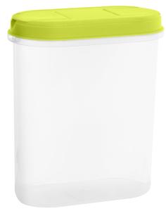 Pojemnik z dozownikiem  na artykuły sypkie 2.2 l Limonka Plast Team